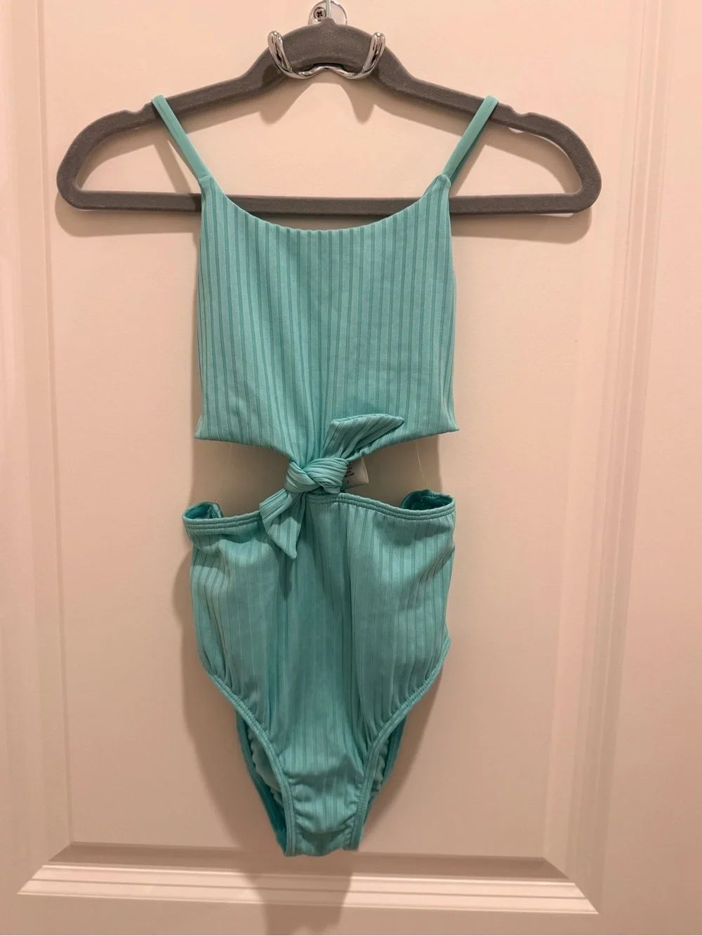 O'Neill Aqua Ribbed Kids One-Piece Swimsuit- NWT